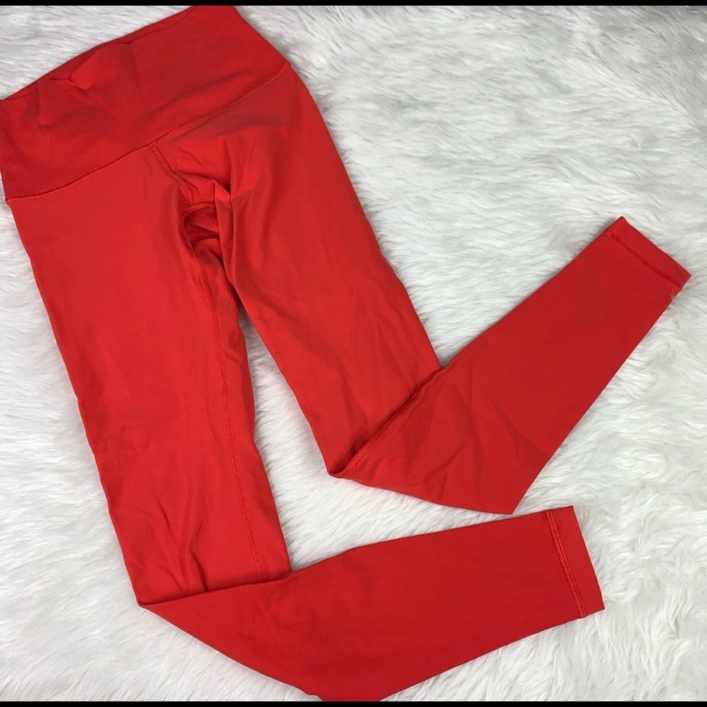 Lululemon Red Wonder Under Leggings